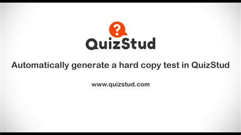 Hard Copy Test Generator 